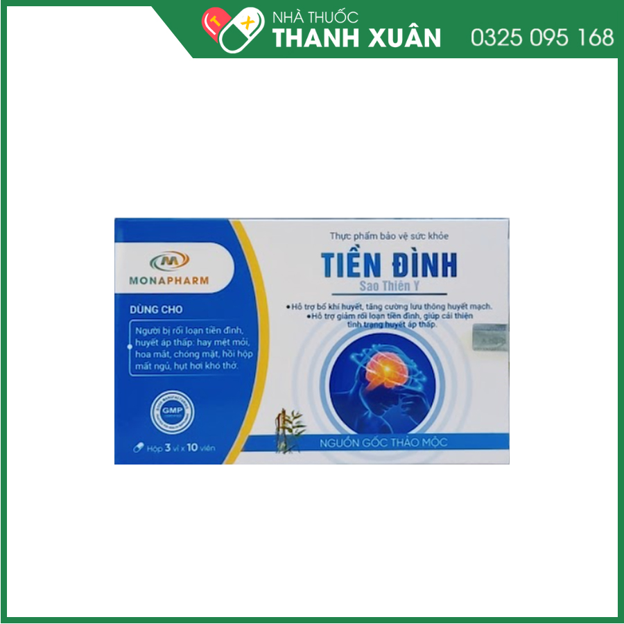 Tiền Đình Sao Thiên Y giúp hỗ trợ bổ khí huyết, giảm rối loạn tiền đình, giúp cải thiện tình trạng huyết áp thấ